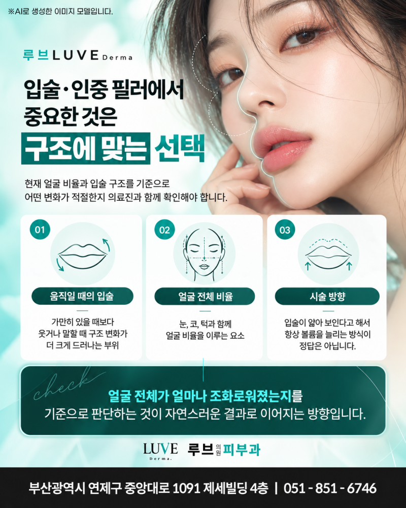 입술필러만으로 아쉬울 때, 부산인중필러를 함께 고려하는 이유 (부산필러추천 - 루브의원) 사진 5